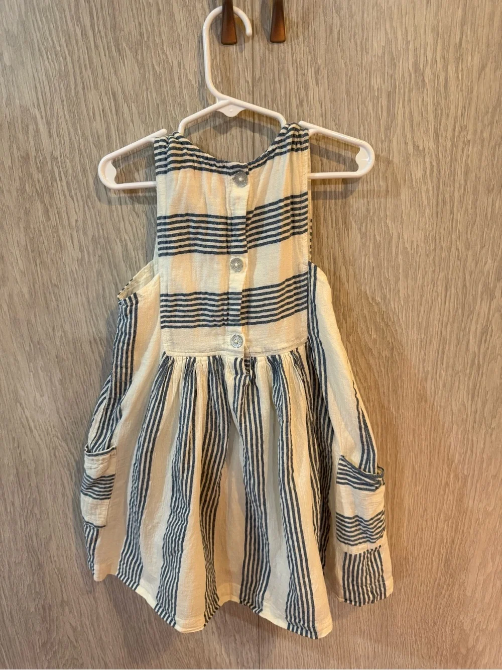 Pink Chicken Striped Sleeveless Courtina Dress 6